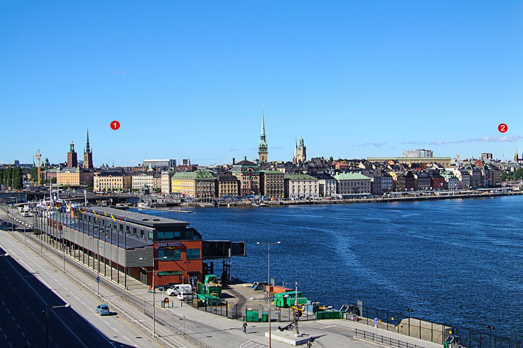 Stockholm – eine Panoramasicht von Södermalm