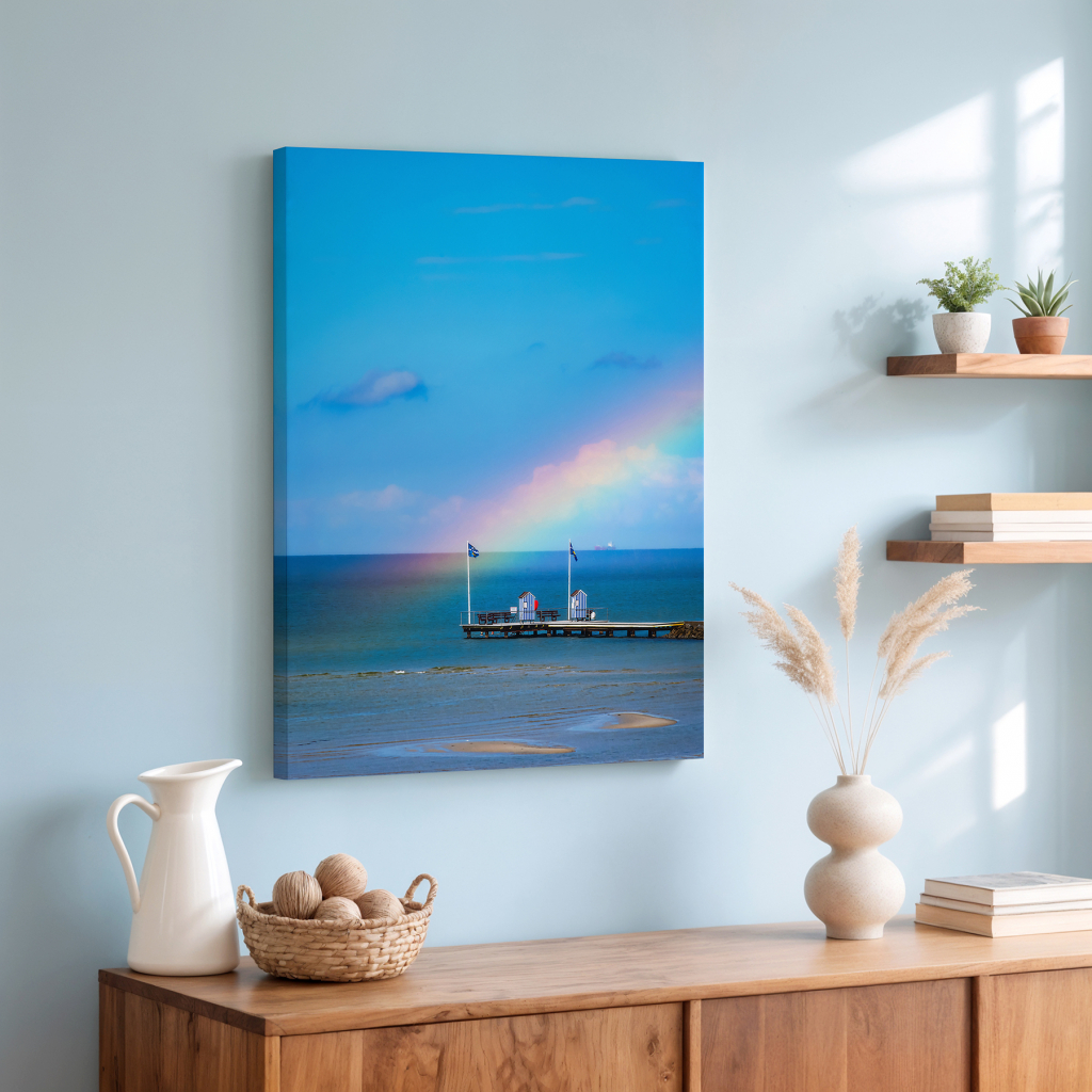 Regenbogen am Ostseestrand